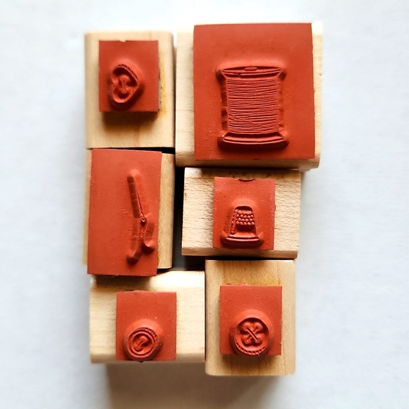 Vintage Stampin Up! 1994 Sew Mini Set - Picture 2 of 2